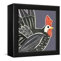 Royston Who's Very Vocal, 2018, collagraph print-Sarah Battle-Framed Premier Image Canvas