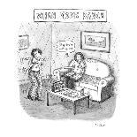 Man reads the obituaries in newspaper; headlines for each death refer, rel? - New Yorker Cartoon-Roz Chast-Premium Giclee Print