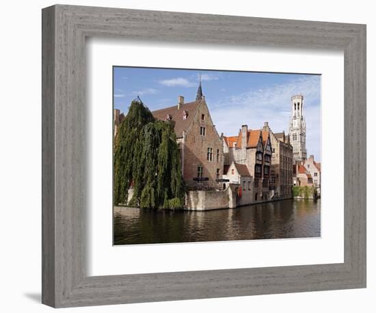 Rozenhoedkaai View, Bruges, Belgium-Kymri Wilt-Framed Photographic Print