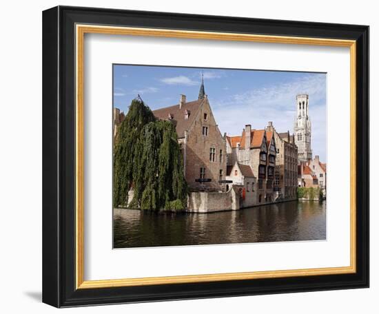 Rozenhoedkaai View, Bruges, Belgium-Kymri Wilt-Framed Photographic Print