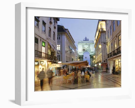 Rua Augusta, Lisbon, Portugal, Europe-Graham Lawrence-Framed Photographic Print