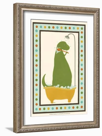 Rub-A-Dub Dino II-Erica J. Vess-Framed Art Print