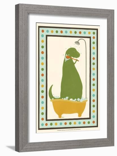 Rub-A-Dub Dino II-Erica J. Vess-Framed Art Print