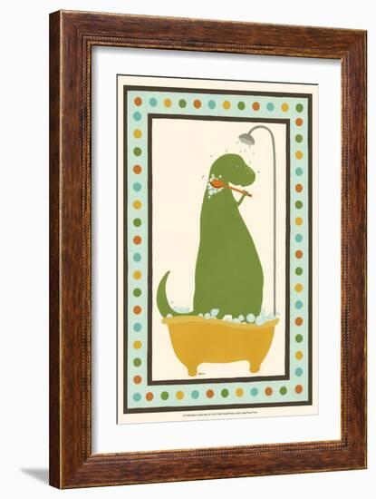 Rub-A-Dub Dino II-Erica J. Vess-Framed Art Print