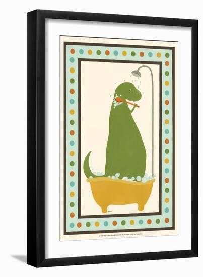 Rub-A-Dub Dino II-Erica J. Vess-Framed Art Print