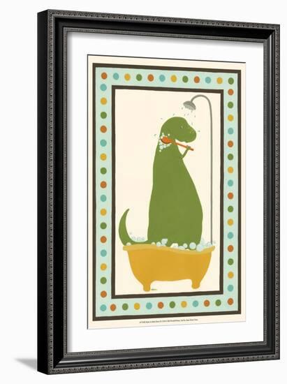 Rub-A-Dub Dino II-Erica J. Vess-Framed Art Print