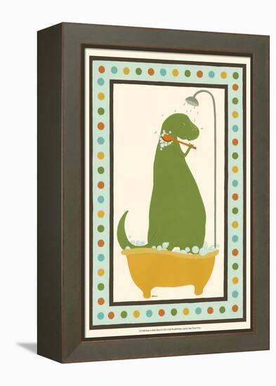 Rub-A-Dub Dino II-Erica J. Vess-Framed Stretched Canvas