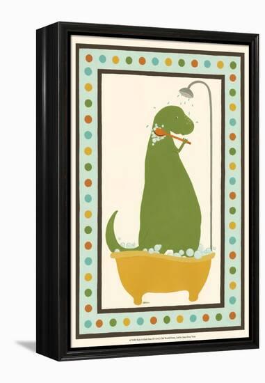 Rub-A-Dub Dino II-Erica J. Vess-Framed Stretched Canvas