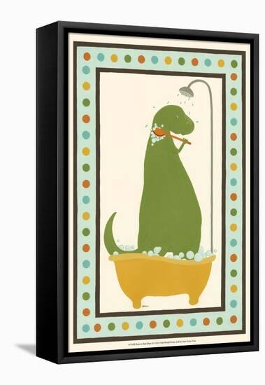 Rub-A-Dub Dino II-Erica J. Vess-Framed Stretched Canvas