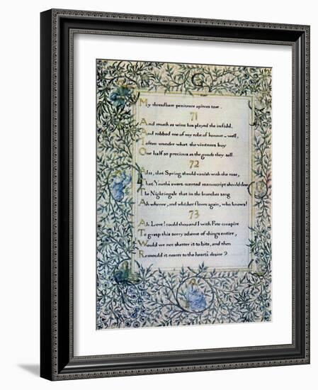 Rubaiyat of Omar Khayyam-William Morris-Framed Giclee Print