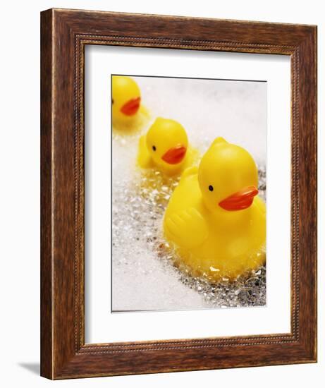 Rubber Ducks in Bath-John Miller-Framed Premium Photographic Print