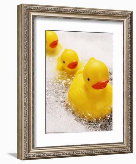 Rubber Ducks in Bath-John Miller-Framed Photographic Print