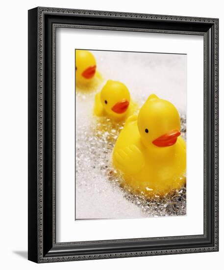 Rubber Ducks in Bath-John Miller-Framed Photographic Print