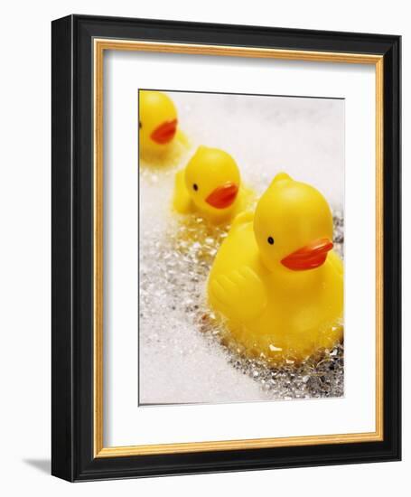 Rubber Ducks in Bath-John Miller-Framed Photographic Print