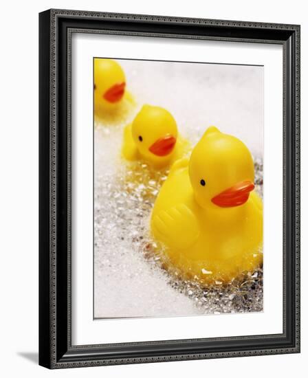 Rubber Ducks in Bath-John Miller-Framed Photographic Print