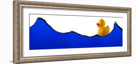 Rubber Ducky Rides A Wave-Steve Gadomski-Framed Photographic Print