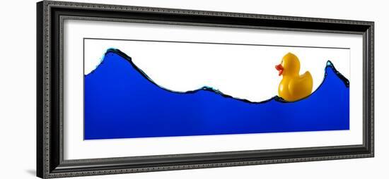 Rubber Ducky Rides A Wave-Steve Gadomski-Framed Photographic Print