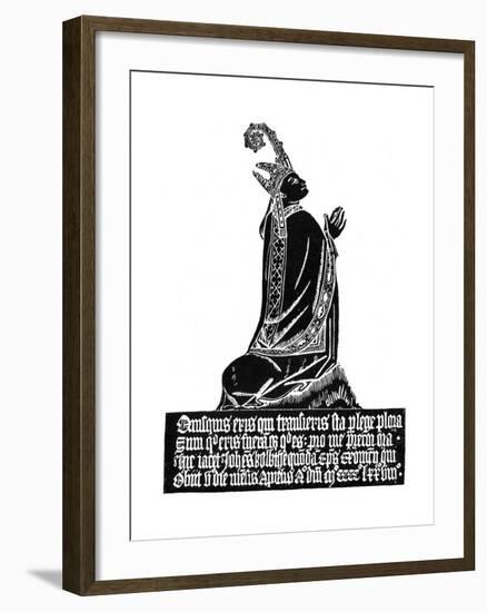 Rubbing of a Medieval Engraved Brass, C1478-null-Framed Giclee Print