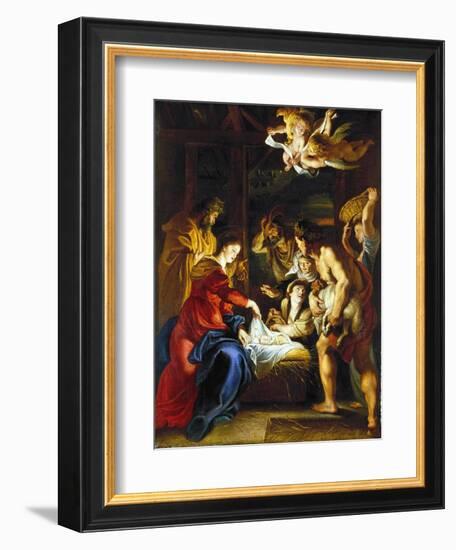 Rubens: Adoration, C1608-Peter Paul Rubens-Framed Premium Giclee Print