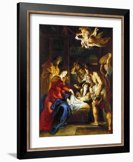 Rubens: Adoration, C1608-Peter Paul Rubens-Framed Giclee Print