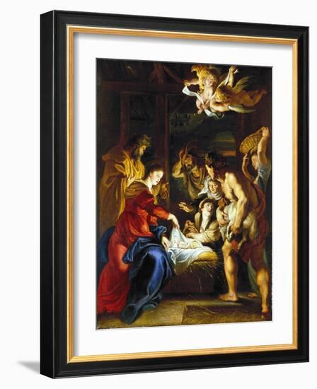 Rubens: Adoration, C1608-Peter Paul Rubens-Framed Giclee Print