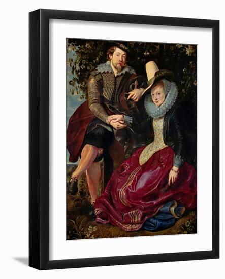 Rubens and His Wife Isabella Brant in the Honeysuckle-Peter Paul Rubens-Framed Premium Giclee Print