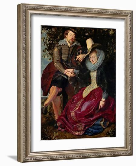 Rubens and His Wife Isabella Brant in the Honeysuckle-Peter Paul Rubens-Framed Giclee Print