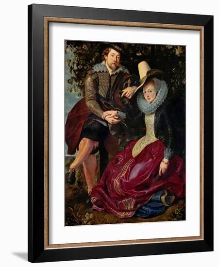 Rubens and His Wife Isabella Brant in the Honeysuckle-Peter Paul Rubens-Framed Giclee Print