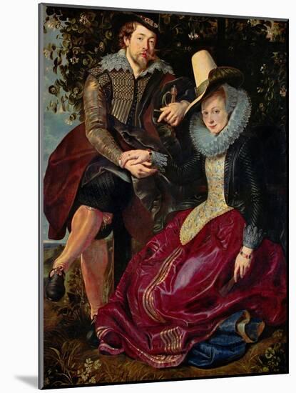 Rubens and His Wife Isabella Brant in the Honeysuckle-Peter Paul Rubens-Mounted Giclee Print