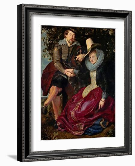 Rubens and His Wife Isabella Brant in the Honeysuckle-Peter Paul Rubens-Framed Giclee Print