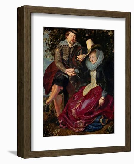 Rubens and His Wife Isabella Brant in the Honeysuckle-Peter Paul Rubens-Framed Giclee Print