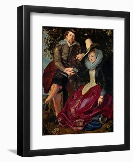 Rubens and His Wife Isabella Brant in the Honeysuckle-Peter Paul Rubens-Framed Giclee Print