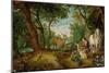 Rubens and Peter Brueghel the Younger: The Vision of Saint Hubertus-Peter Paul Rubens-Mounted Giclee Print