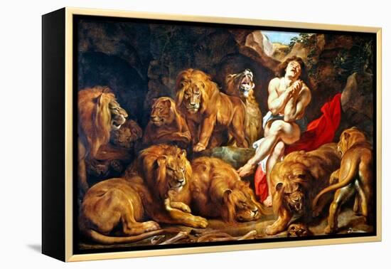 Rubens: Daniel and Lions Den-Peter Paul Rubens-Framed Premier Image Canvas