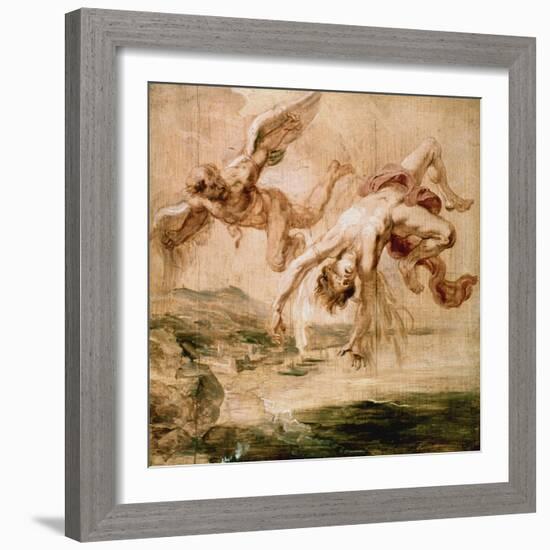 Rubens:Fall Of Icarus 1637-Peter Paul Rubens-Framed Premium Giclee Print