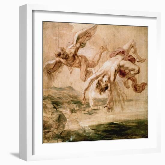 Rubens:Fall Of Icarus 1637-Peter Paul Rubens-Framed Premium Giclee Print