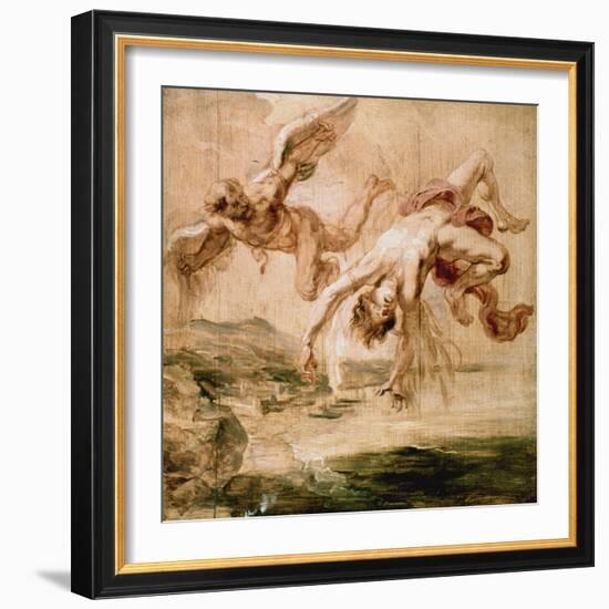 Rubens:Fall Of Icarus 1637-Peter Paul Rubens-Framed Premium Giclee Print