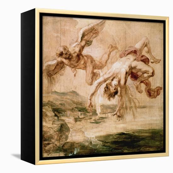 Rubens:Fall Of Icarus 1637-Peter Paul Rubens-Framed Premier Image Canvas