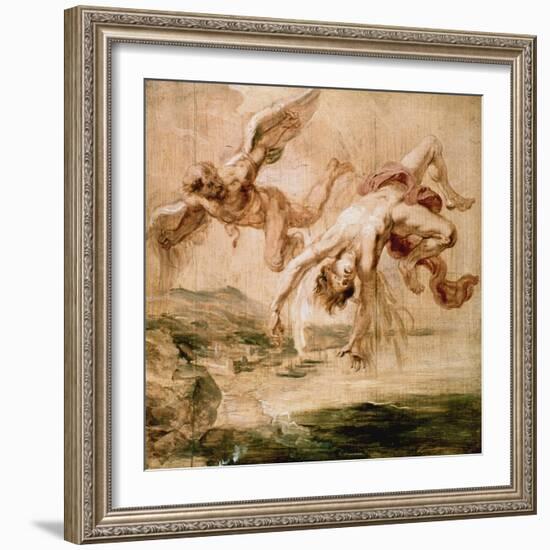 Rubens:Fall Of Icarus 1637-Peter Paul Rubens-Framed Giclee Print