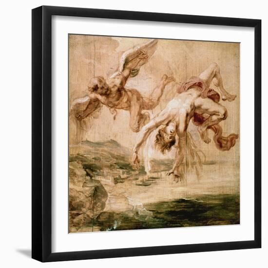 Rubens:Fall Of Icarus 1637-Peter Paul Rubens-Framed Giclee Print