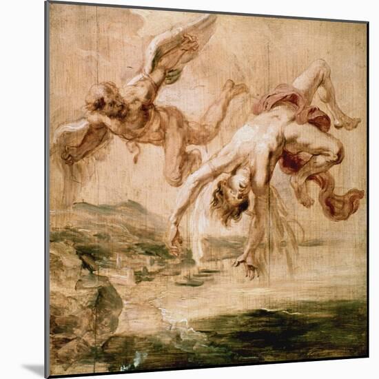 Rubens:Fall Of Icarus 1637-Peter Paul Rubens-Mounted Giclee Print