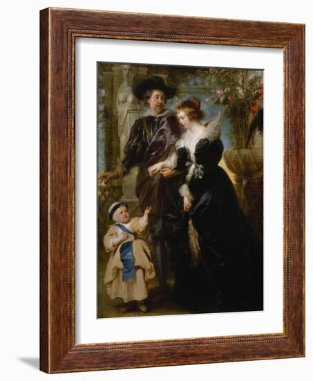Rubens, His Wife Helena Fourment and Their Son Frans, c.1635-Peter Paul Rubens-Framed Giclee Print