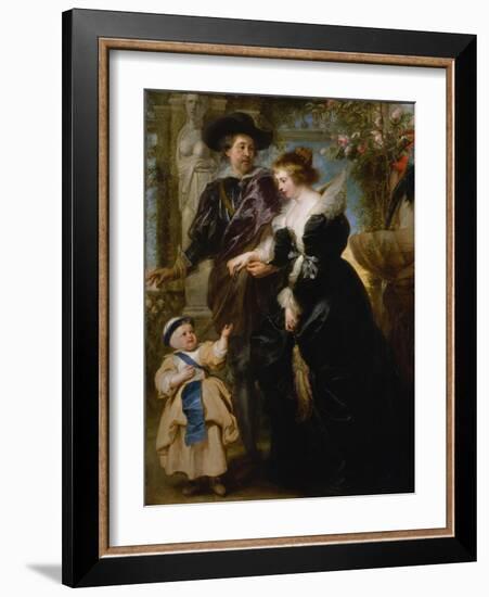 Rubens, His Wife Helena Fourment and Their Son Frans, c.1635-Peter Paul Rubens-Framed Giclee Print