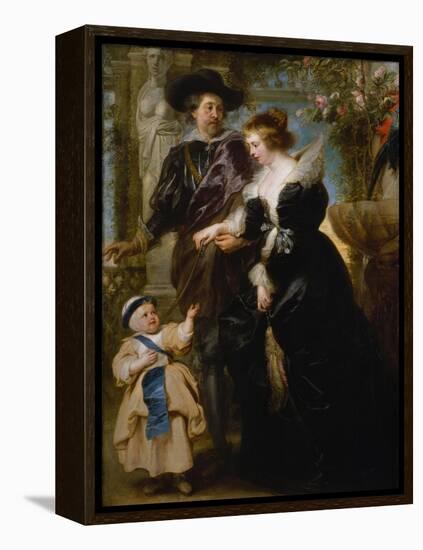 Rubens, His Wife Helena Fourment and Their Son Frans, c.1635-Peter Paul Rubens-Framed Premier Image Canvas