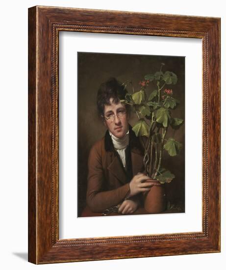 Rubens Peale with a Geranium, 1801-Rembrandt Peale-Framed Premium Giclee Print