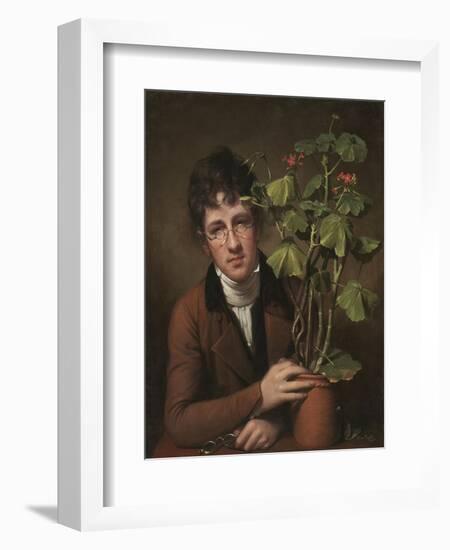 Rubens Peale with a Geranium, 1801-Rembrandt Peale-Framed Premium Giclee Print