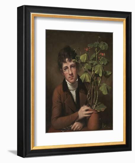 Rubens Peale with a Geranium, 1801-Rembrandt Peale-Framed Art Print