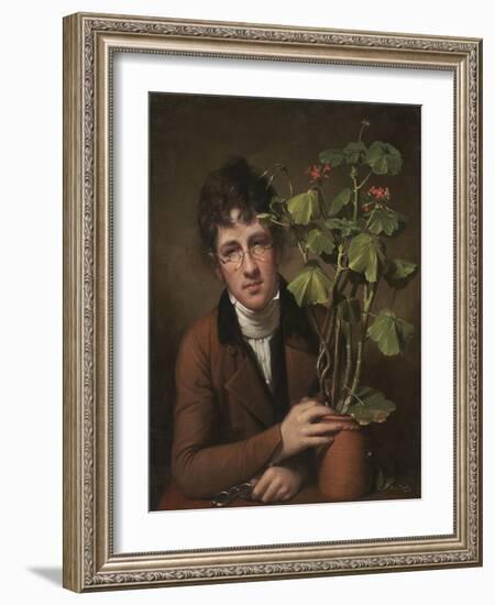 Rubens Peale with a Geranium, 1801-Rembrandt Peale-Framed Art Print