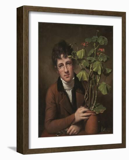 Rubens Peale with a Geranium, 1801-Rembrandt Peale-Framed Art Print