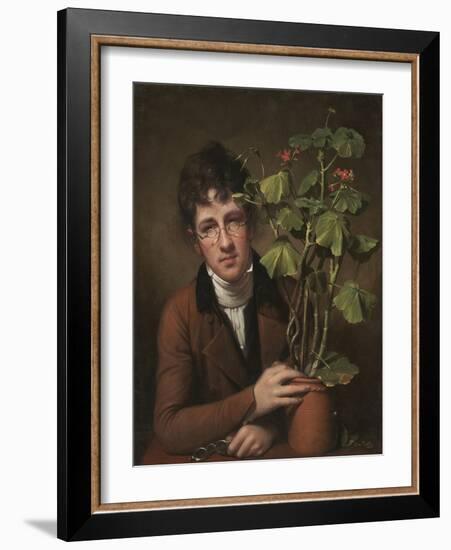 Rubens Peale with a Geranium, 1801-Rembrandt Peale-Framed Art Print